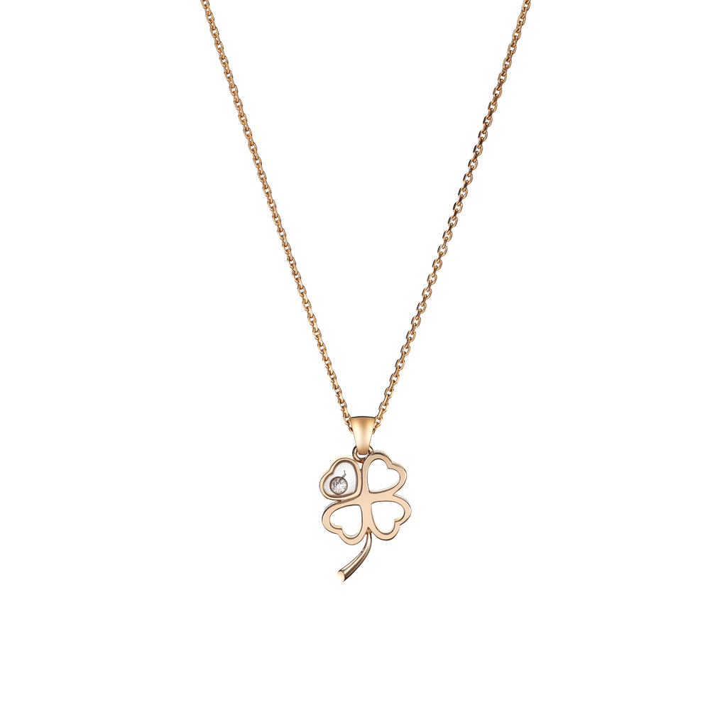 HAPPY DIAMONDS GOOD LUCK CHARMS PENDANT, ETHICAL ROSE GOLD, DIAMOND 797862-5001