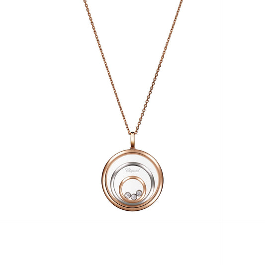 HAPPY SPIRIT PENDANT, ETHICAL ROSE GOLD, ETHICAL WHITE GOLD, DIAMONDS 798232-9001