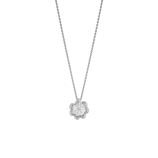 PRECIOUS LACE CŒUR PENDANT, ETHICAL WHITE GOLD, DIAMONDS 798353-1001