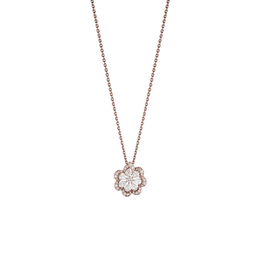 PRECIOUS LACE MINI-FROU-FROU PENDANT, ETHICAL ROSE GOLD, DIAMONDS 798347-5001