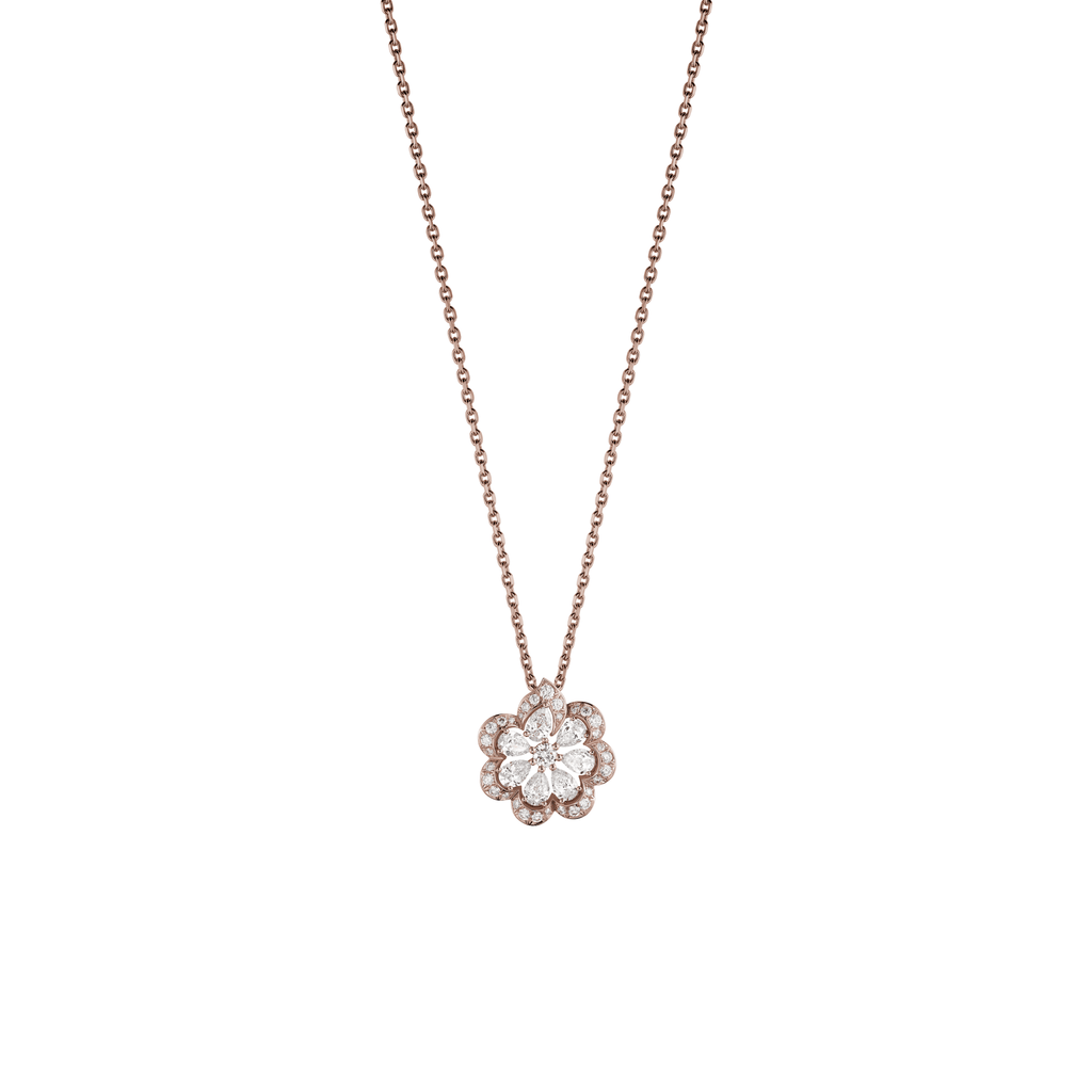 PRECIOUS LACE MINI-FROU-FROU PENDANT, ETHICAL ROSE GOLD, DIAMONDS 798347-5001