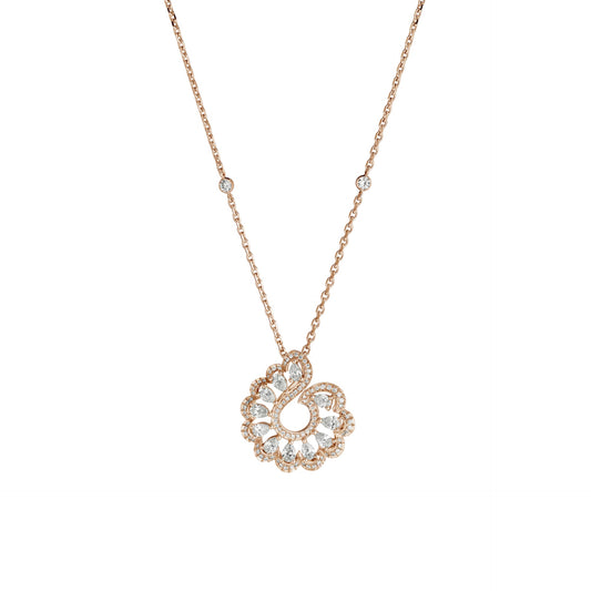 PRECIOUS LACE VAGUE PENDANT, ETHICAL ROSE GOLD, DIAMONDS 798349-5001