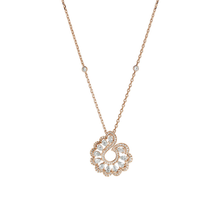 PRECIOUS LACE VAGUE PENDANT, ETHICAL ROSE GOLD, DIAMONDS 798349-5001