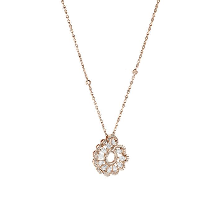 PRECIOUS LACE VAGUE PENDANT, ETHICAL ROSE GOLD, DIAMONDS 798349-5001