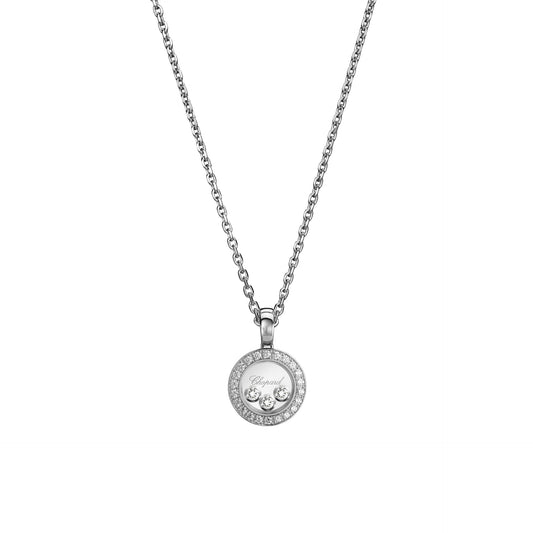 HAPPY DIAMONDS ICONS PENDANT, ETHICAL WHITE GOLD, DIAMONDS 79A018-1201