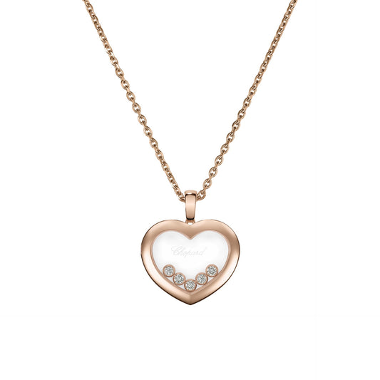 HAPPY DIAMONDS ICONS PENDANT, ETHICAL ROSE GOLD, DIAMONDS 79A038-5001