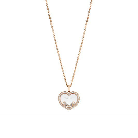 HAPPY DIAMONDS ICONS PENDANT, ETHICAL ROSE GOLD, DIAMONDS 79A038-5201