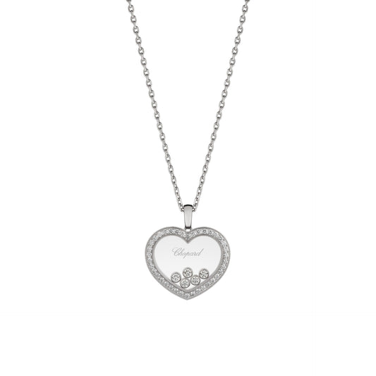 HAPPY DIAMONDS ICONS PENDANT, ETHICAL WHITE GOLD, DIAMONDS 79A039-1201