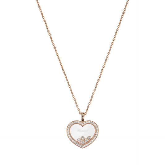 HAPPY DIAMONDS ICONS PENDANT, ETHICAL ROSE GOLD, DIAMONDS 79A039-5201