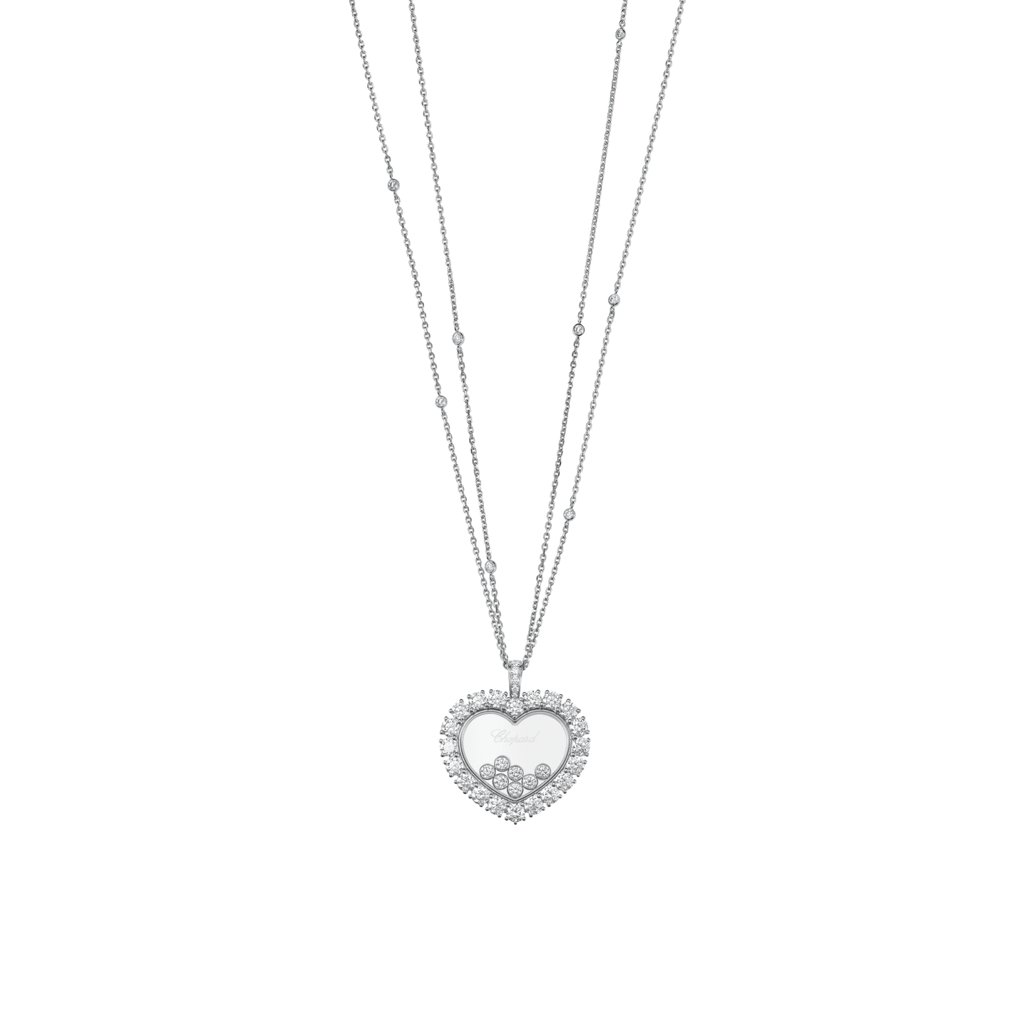 HAPPY DIAMONDS ICONS JOAILLERIE PENDANT, ETHICAL WHITE GOLD, DIAMONDS 79A049-1001