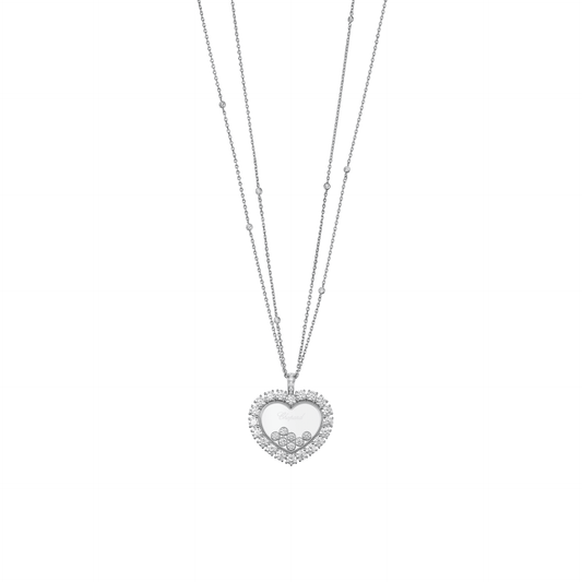 HAPPY DIAMONDS ICONS JOAILLERIE PENDANT, ETHICAL WHITE GOLD, DIAMONDS 79A049-1001