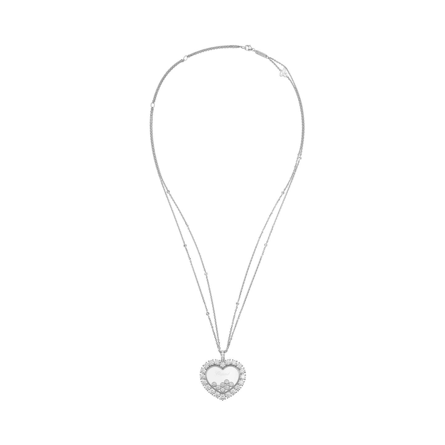 HAPPY DIAMONDS ICONS JOAILLERIE PENDANT, ETHICAL WHITE GOLD, DIAMONDS 79A049-1001