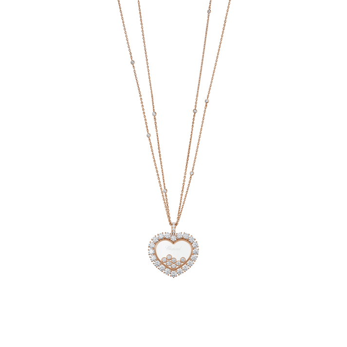 HAPPY DIAMONDS ICONS JOAILLERIE PENDANT, ETHICAL ROSE GOLD, DIAMONDS 79A049-5001