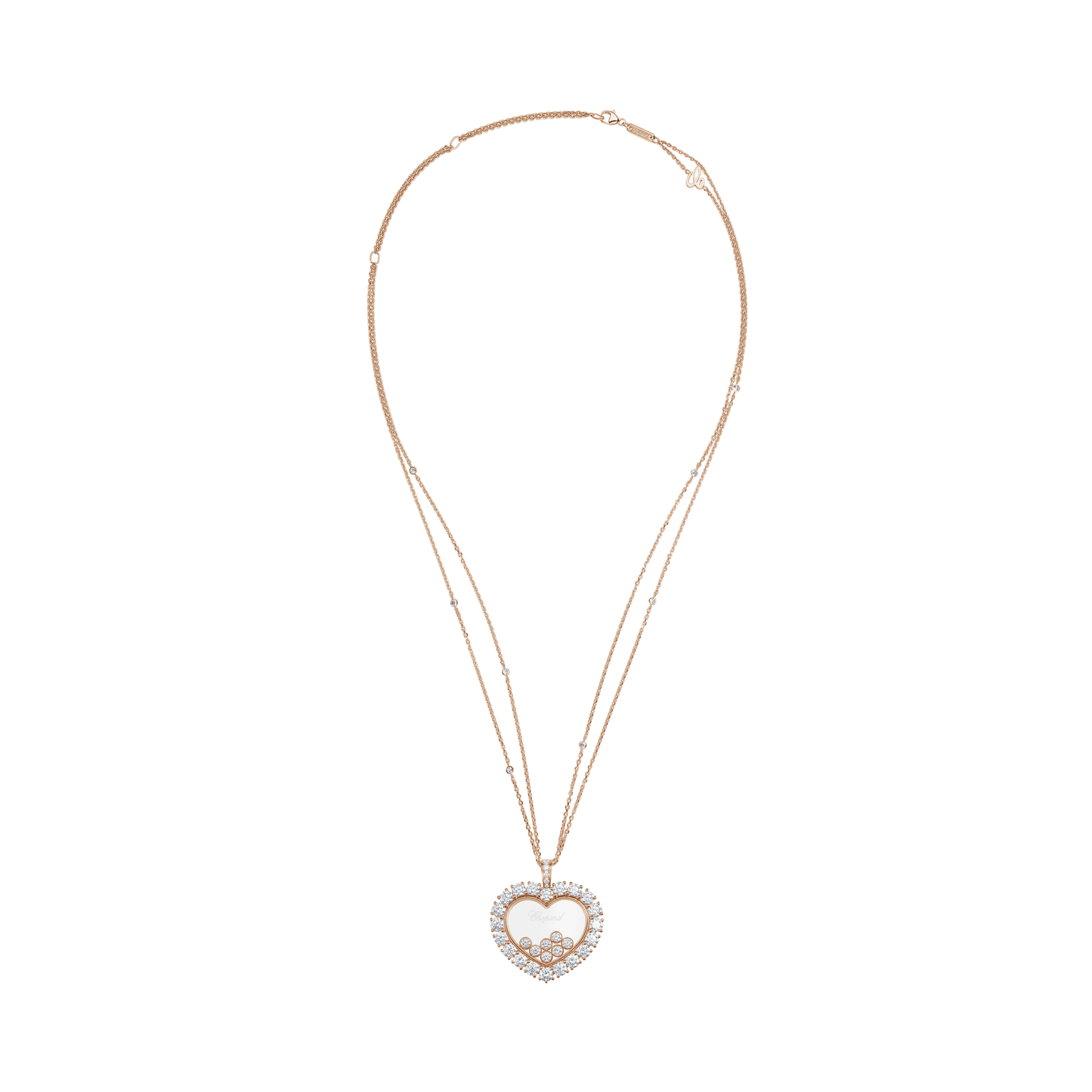 HAPPY DIAMONDS ICONS JOAILLERIE PENDANT, ETHICAL ROSE GOLD, DIAMONDS 79A049-5001