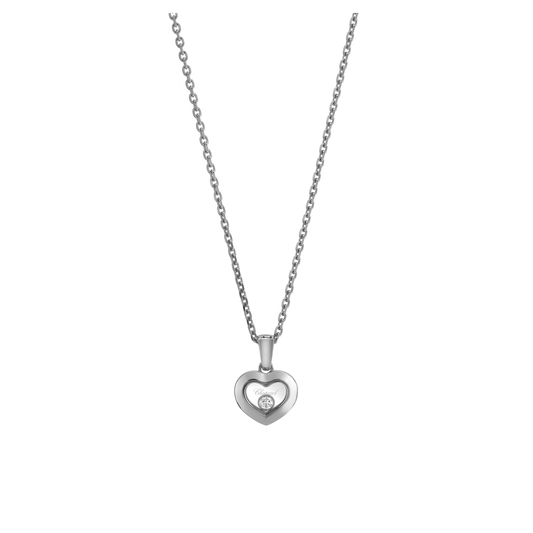 HAPPY DIAMONDS ICONS PENDANT, ETHICAL WHITE GOLD, DIAMOND 79A054-1001