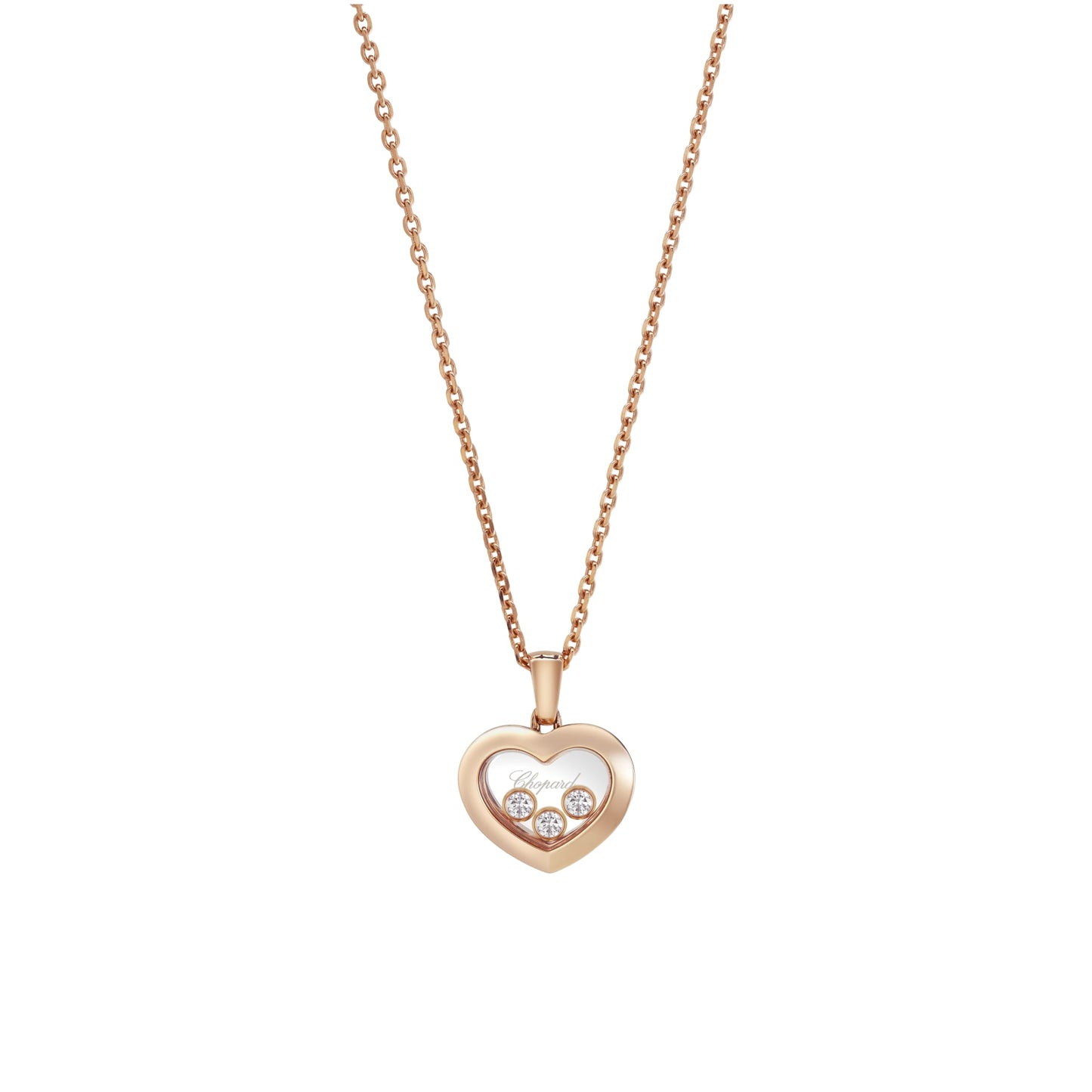 HAPPY DIAMONDS ICONS PENDANT, ETHICAL ROSE GOLD, DIAMONDS 79A611-5001