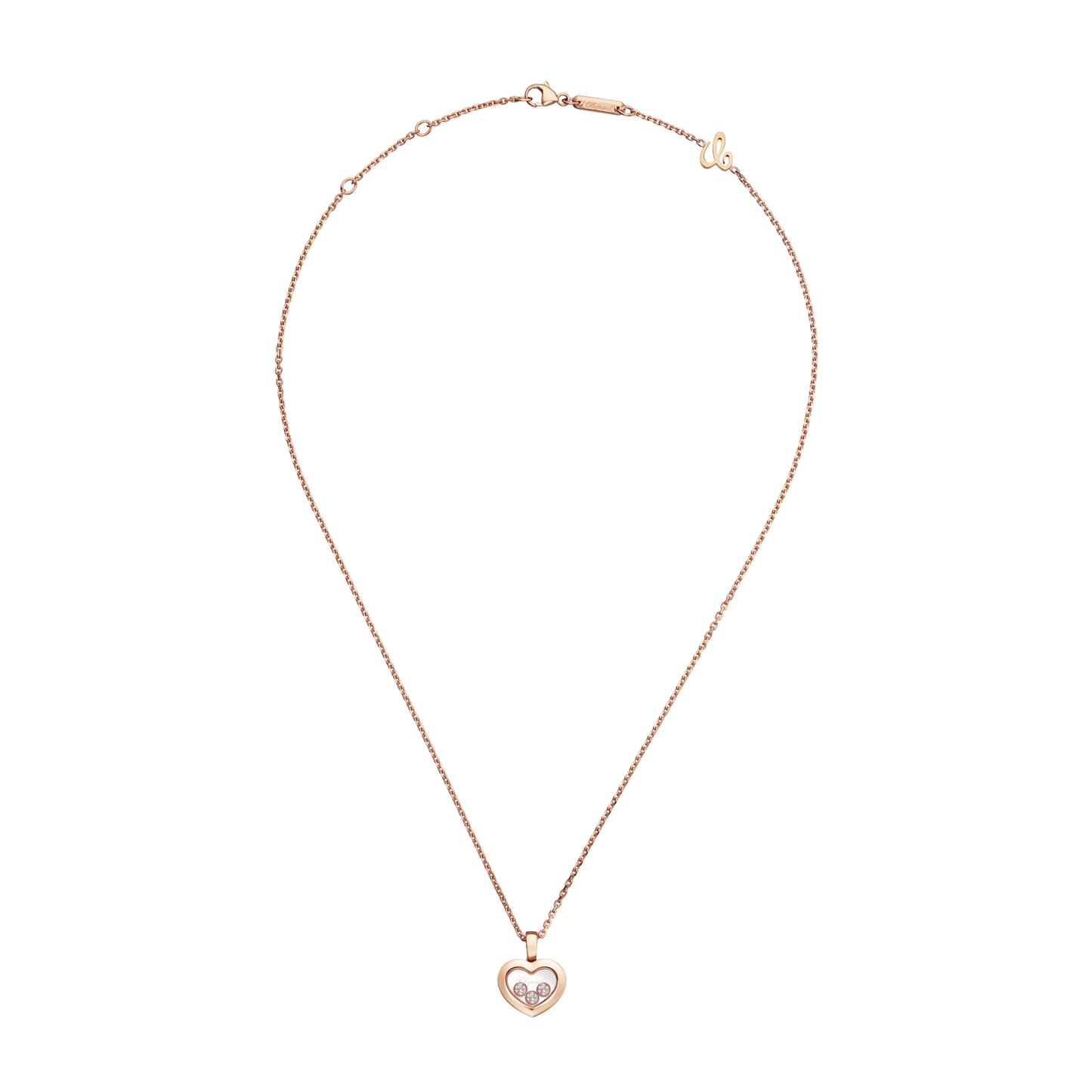 HAPPY DIAMONDS ICONS PENDANT, ETHICAL ROSE GOLD, DIAMONDS 79A611-5001