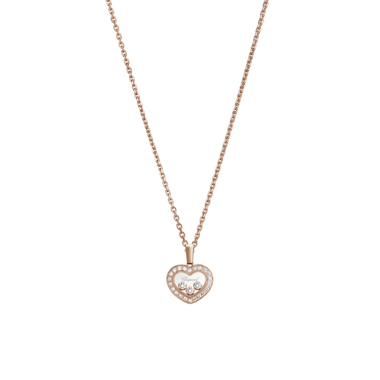 HAPPY DIAMONDS ICONS PENDANT, ETHICAL ROSE GOLD, DIAMONDS 79A611-5201