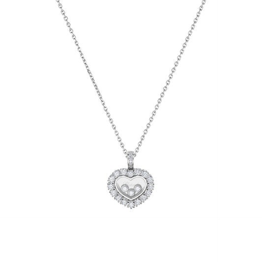 HAPPY DIAMONDS ICONS JOAILLERIE PENDANT, ETHICAL WHITE GOLD, DIAMONDS 79A615-1001