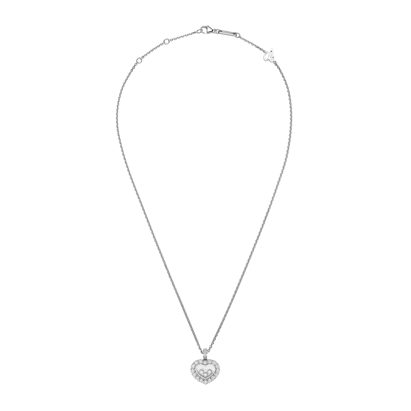 HAPPY DIAMONDS ICONS JOAILLERIE PENDANT, ETHICAL WHITE GOLD, DIAMONDS 79A615-1001