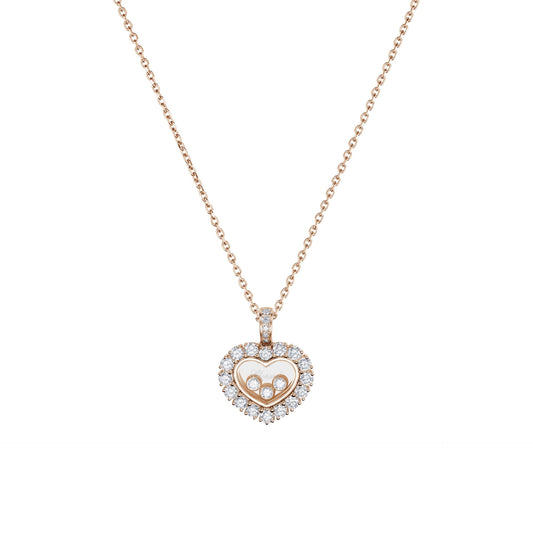 HAPPY DIAMONDS ICONS JOAILLERIE PENDANT, ETHICAL ROSE GOLD, DIAMONDS 79A615-5001