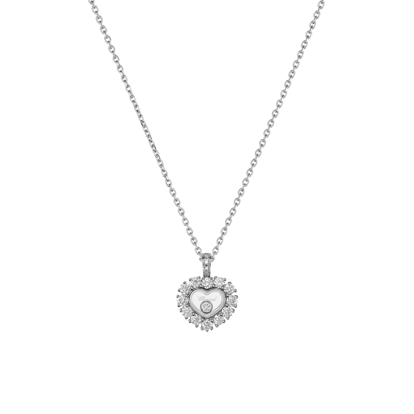 HAPPY DIAMONDS ICONS JOAILLERIE PENDANT, ETHICAL WHITE GOLD, DIAMONDS 79A616-1001