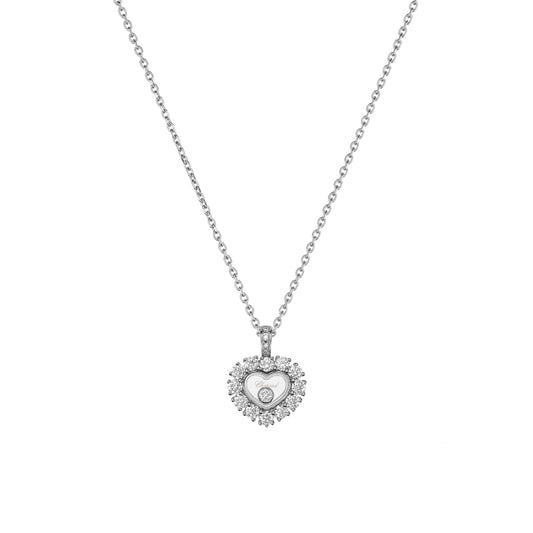 HAPPY DIAMONDS ICONS JOAILLERIE PENDANT, ETHICAL WHITE GOLD, DIAMONDS 79A616-1001