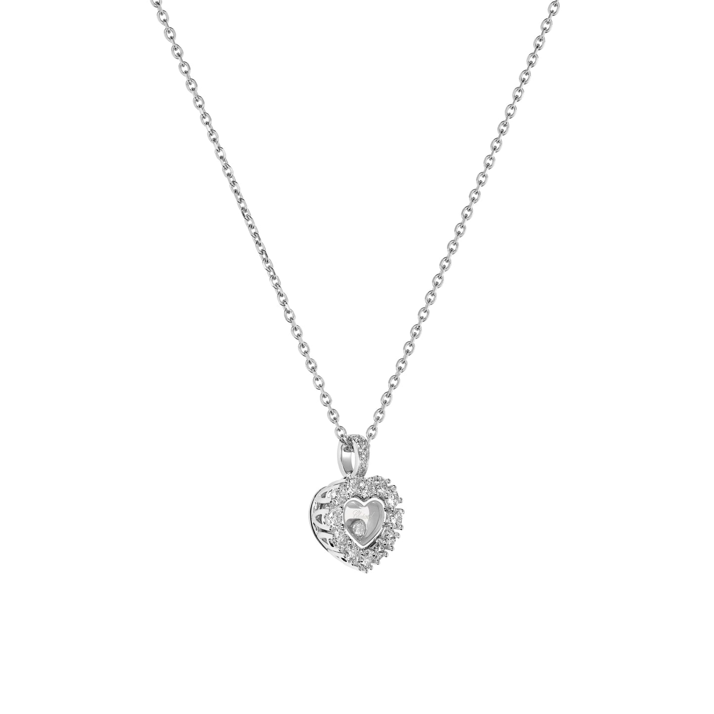 HAPPY DIAMONDS ICONS JOAILLERIE PENDANT, ETHICAL WHITE GOLD, DIAMONDS 79A616-1001