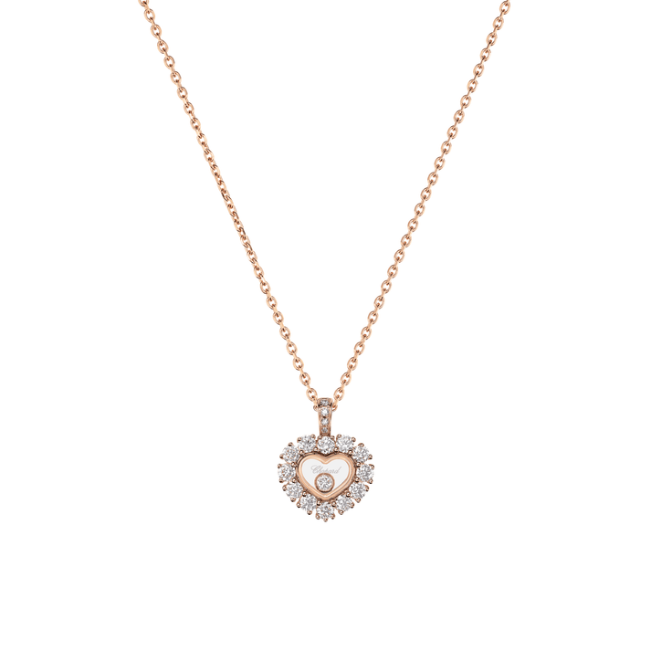 HAPPY DIAMONDS ICONS JOAILLERIE PENDANT, ETHICAL ROSE GOLD, DIAMONDS 79A616-5001