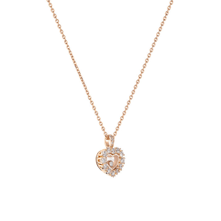 HAPPY DIAMONDS ICONS JOAILLERIE PENDANT, ETHICAL ROSE GOLD, DIAMONDS 79A616-5001