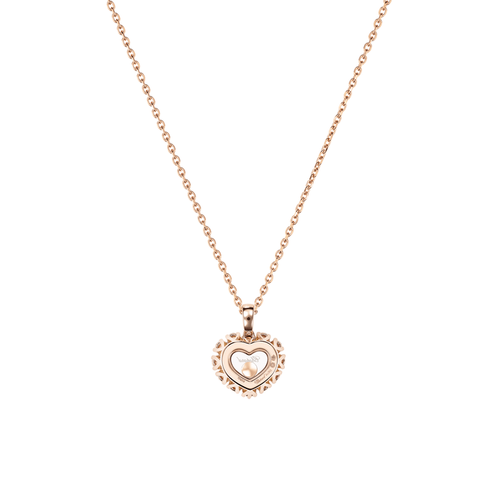 HAPPY DIAMONDS ICONS JOAILLERIE PENDANT, ETHICAL ROSE GOLD, DIAMONDS 79A616-5001