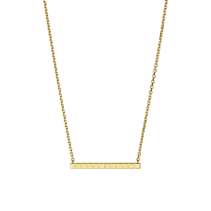 ICE CUBE NECKLACE, ETHICAL YELLOW GOLD 817702-0001