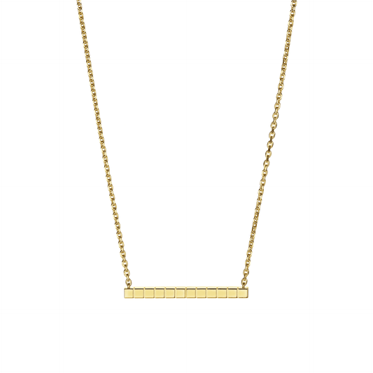 ICE CUBE NECKLACE, ETHICAL YELLOW GOLD 817702-0001