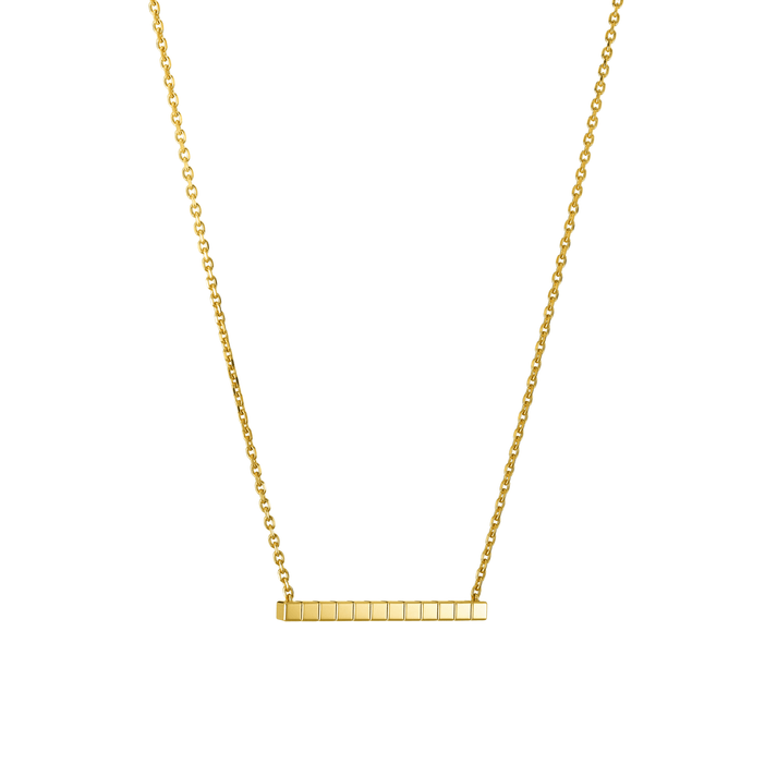 ICE CUBE NECKLACE, ETHICAL YELLOW GOLD 817702-0001
