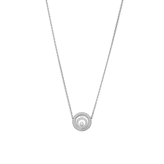 HAPPY SPIRIT NECKLACE, ETHICAL WHITE GOLD, DIAMONDS 818230-1001