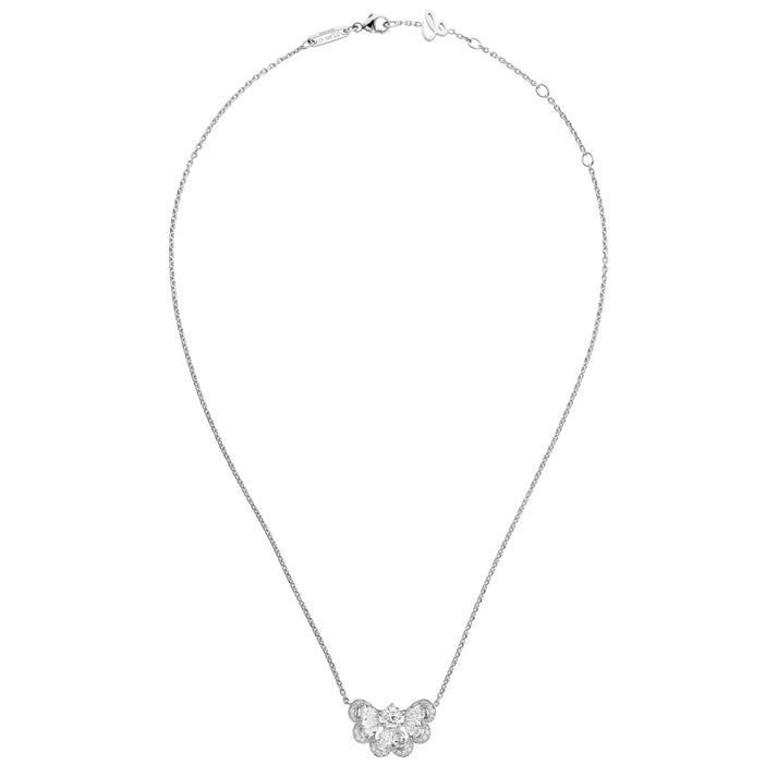 PRECIOUS LACE NUAGE NECKLACE, ETHICAL WHITE GOLD, DIAMONDS 818351-1001