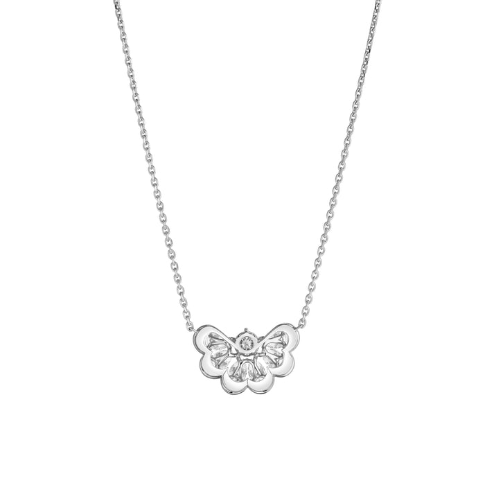 PRECIOUS LACE NUAGE NECKLACE, ETHICAL WHITE GOLD, DIAMONDS 818351-1001