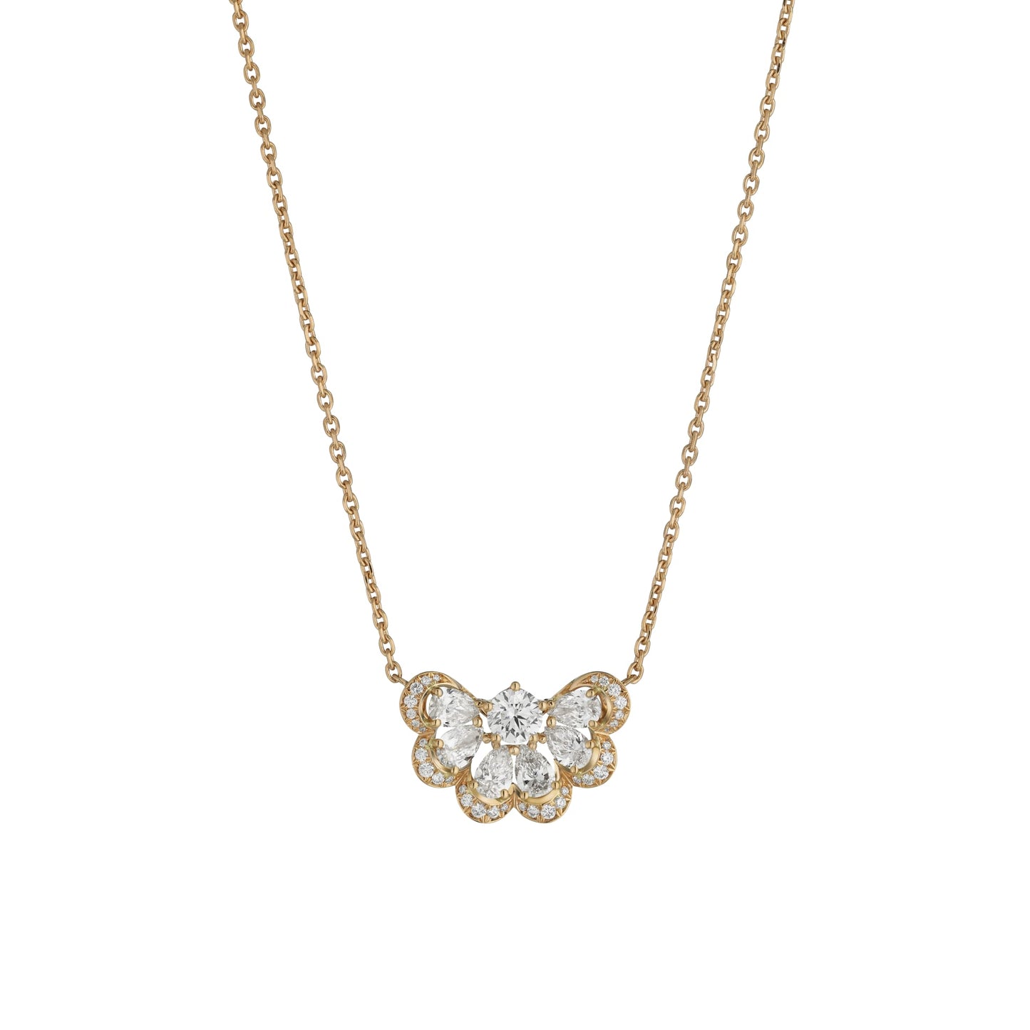 PRECIOUS LACE NUAGE NECKLACE, ETHICAL ROSE GOLD, DIAMONDS 818351-5001