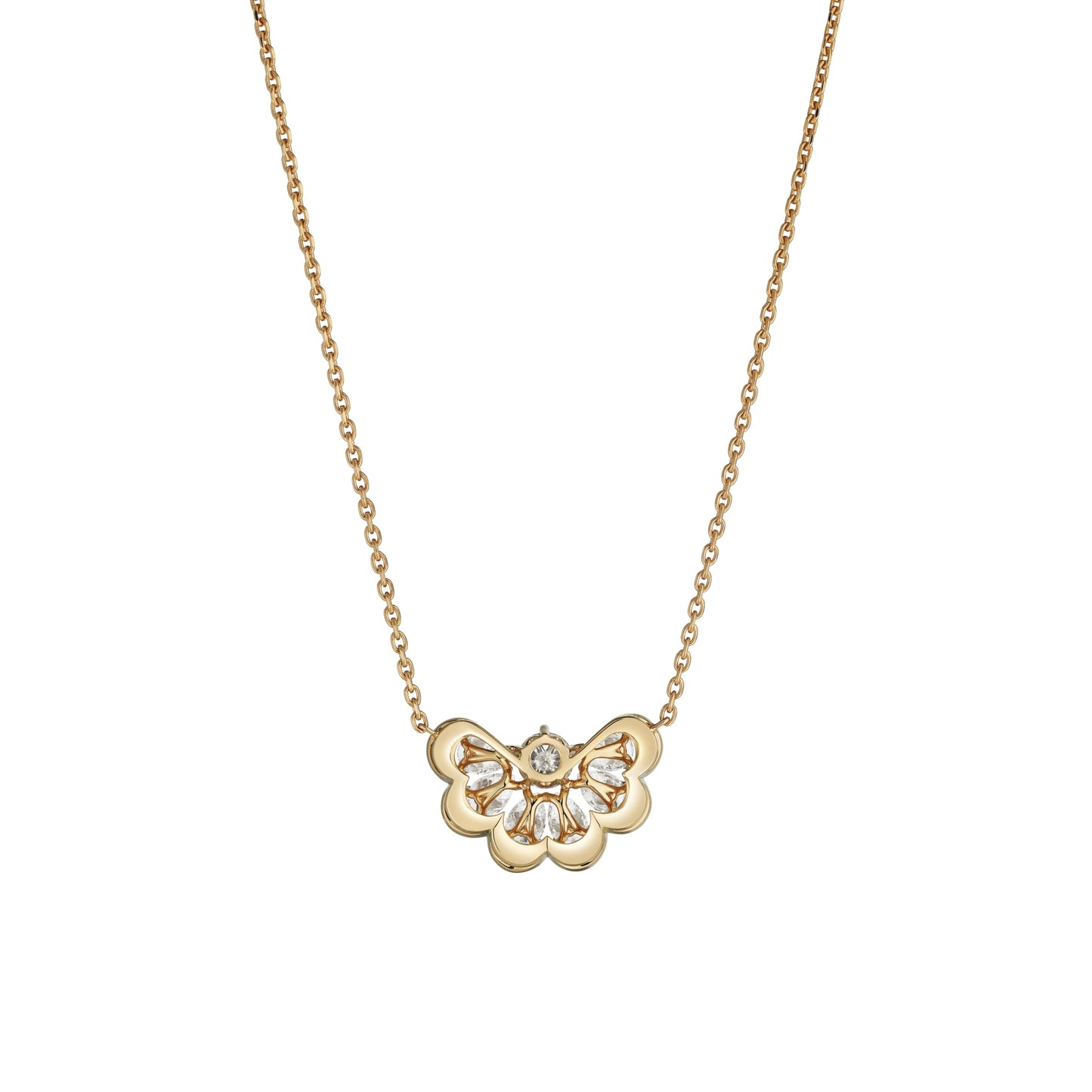 PRECIOUS LACE NUAGE NECKLACE, ETHICAL ROSE GOLD, DIAMONDS 818351-5001