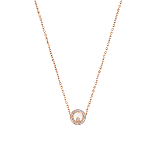 HAPPY DIAMONDS ICONS NECKLACE, ETHICAL ROSE GOLD, DIAMONDS 81A017-5201