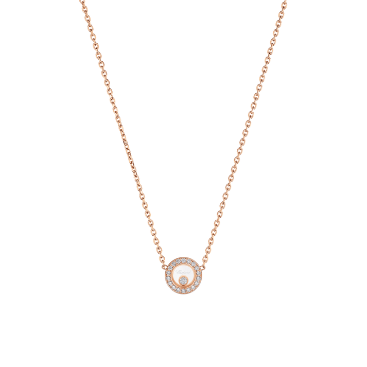 HAPPY DIAMONDS ICONS NECKLACE, ETHICAL ROSE GOLD, DIAMONDS 81A017-5201