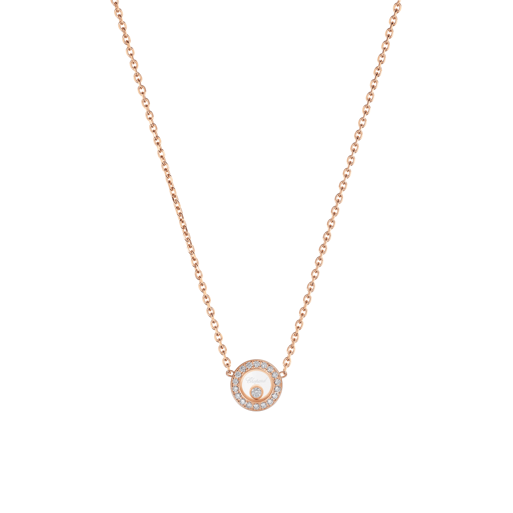 HAPPY DIAMONDS ICONS NECKLACE, ETHICAL ROSE GOLD, DIAMONDS 81A017-5201