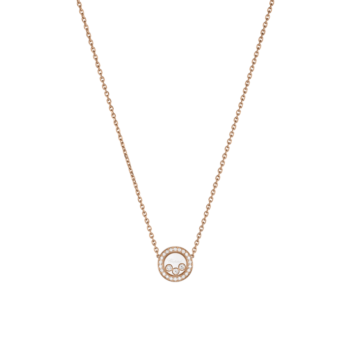 HAPPY DIAMONDS ICONS NECKLACE, ETHICAL ROSE GOLD, DIAMONDS 81A018-5201