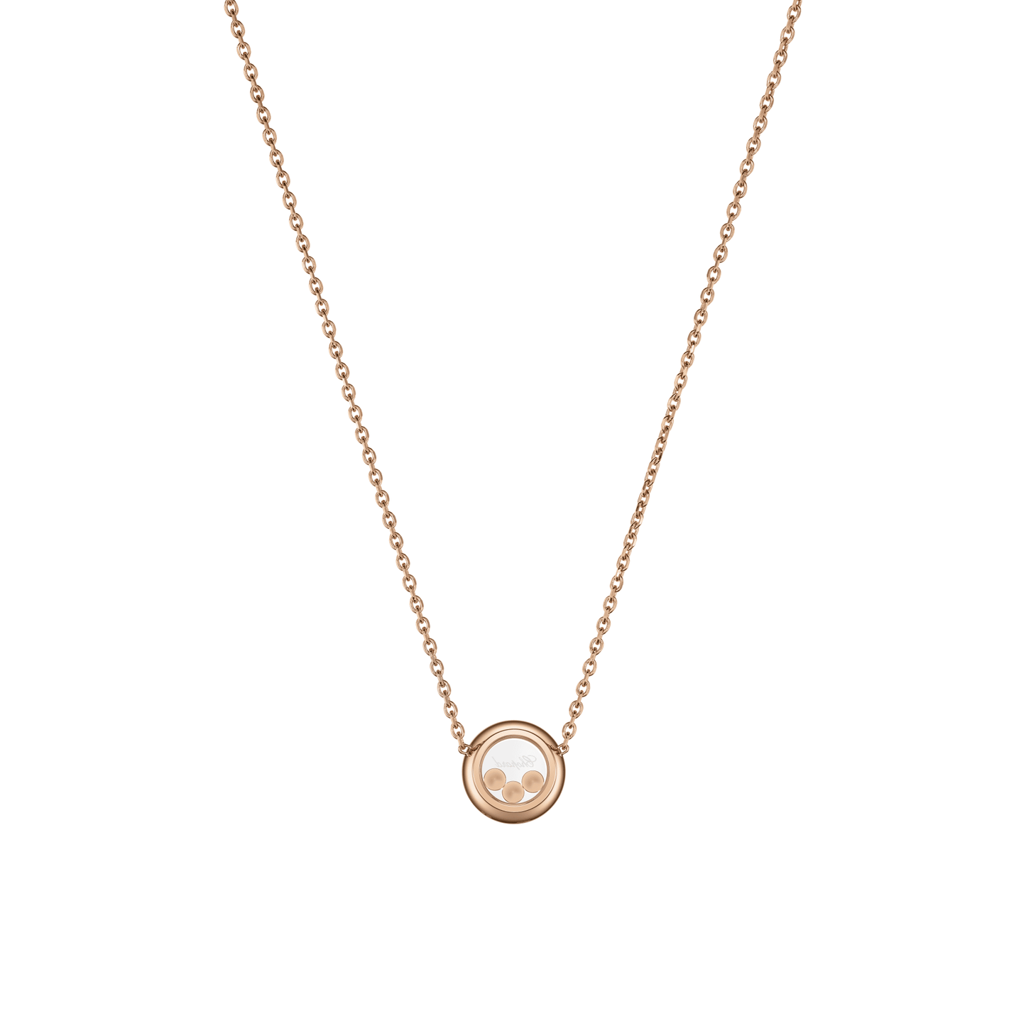 HAPPY DIAMONDS ICONS NECKLACE, ETHICAL ROSE GOLD, DIAMONDS 81A018-5201