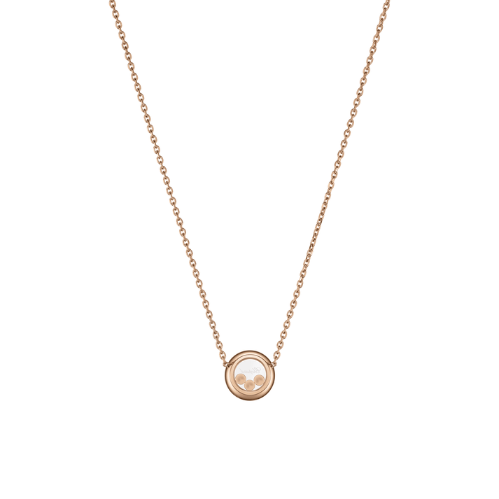 HAPPY DIAMONDS ICONS NECKLACE, ETHICAL ROSE GOLD, DIAMONDS 81A018-5201