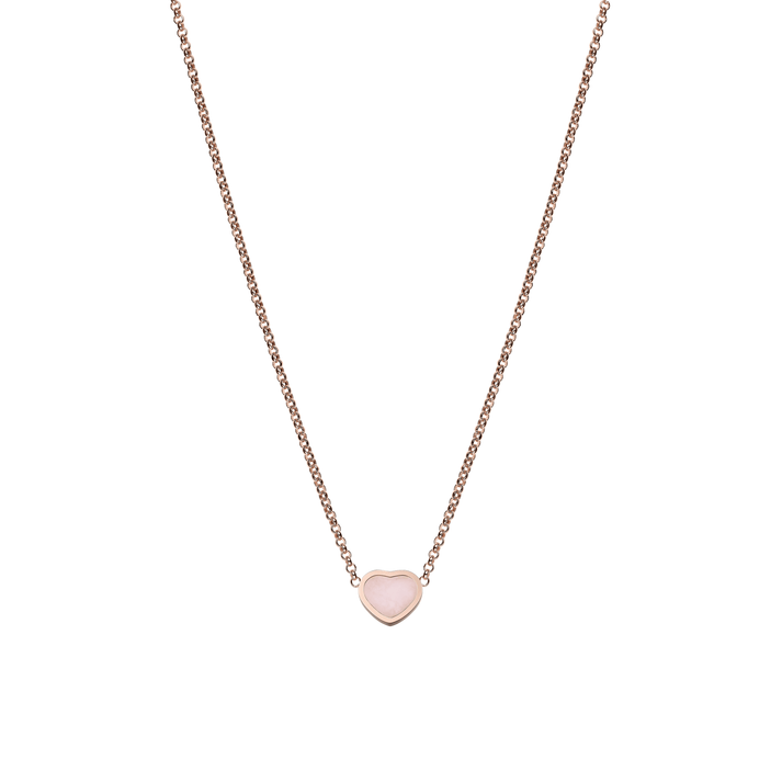 MY HAPPY HEARTS NECKLACE, ETHICAL ROSE GOLD, PINK OPAL 81A086-5620