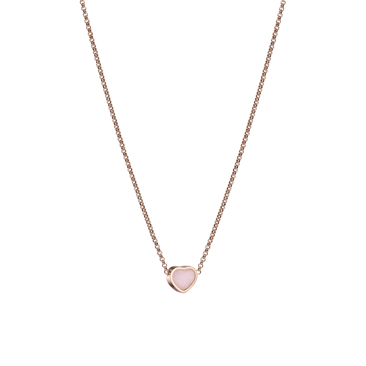 MY HAPPY HEARTS NECKLACE, ETHICAL ROSE GOLD, PINK OPAL 81A086-5620