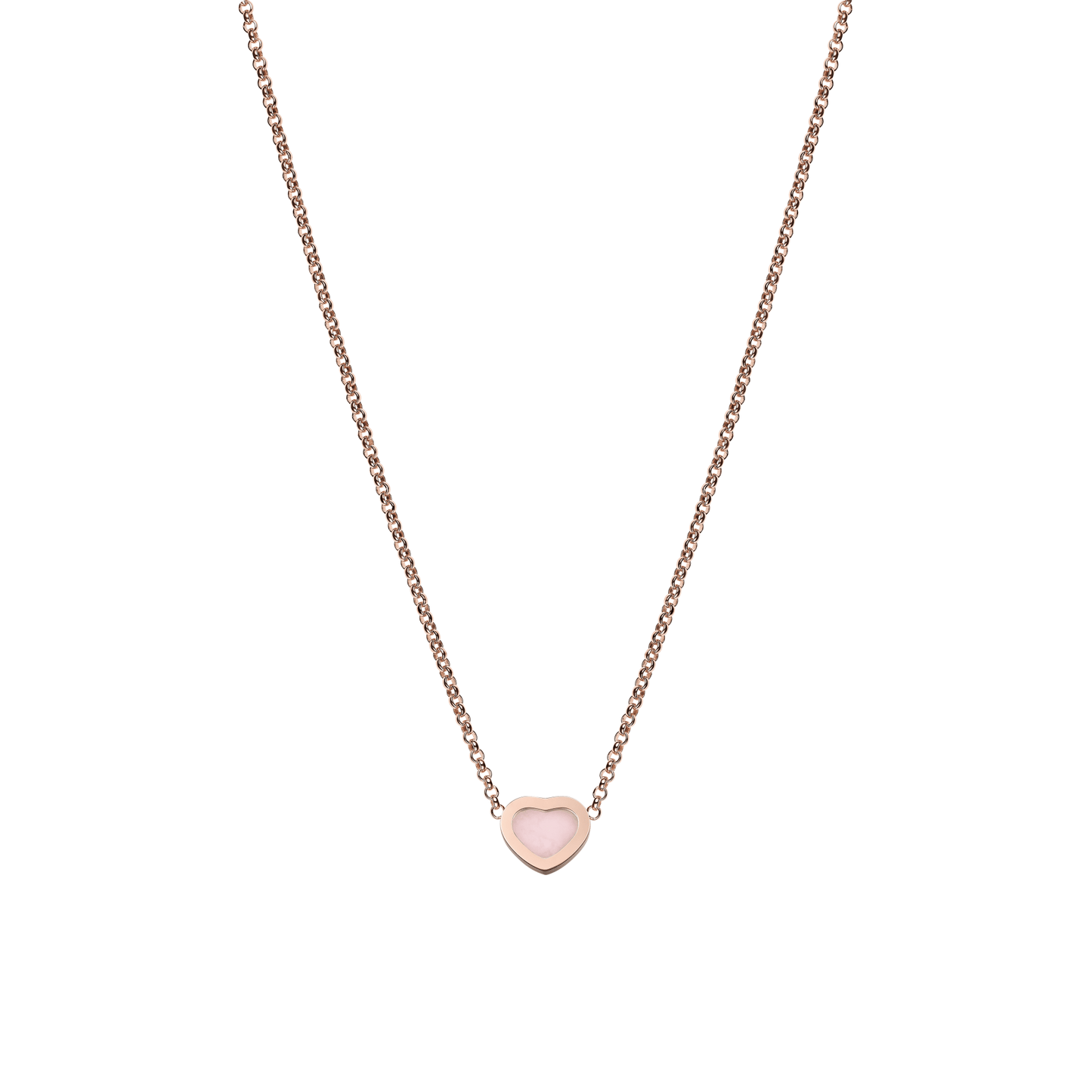 MY HAPPY HEARTS NECKLACE, ETHICAL ROSE GOLD, PINK OPAL 81A086-5620