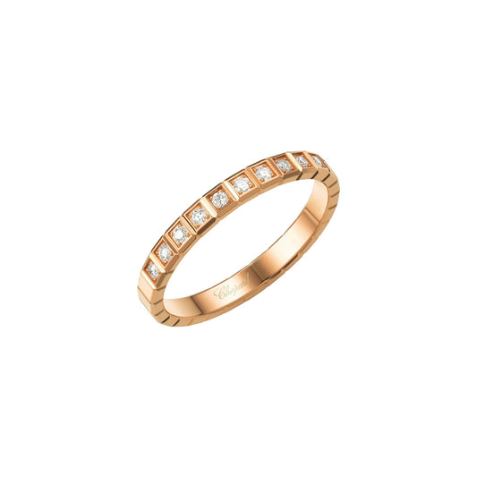 ICE CUBE RING, ETHICAL ROSE GOLD, HALF-SET DIAMONDS 827702-5259