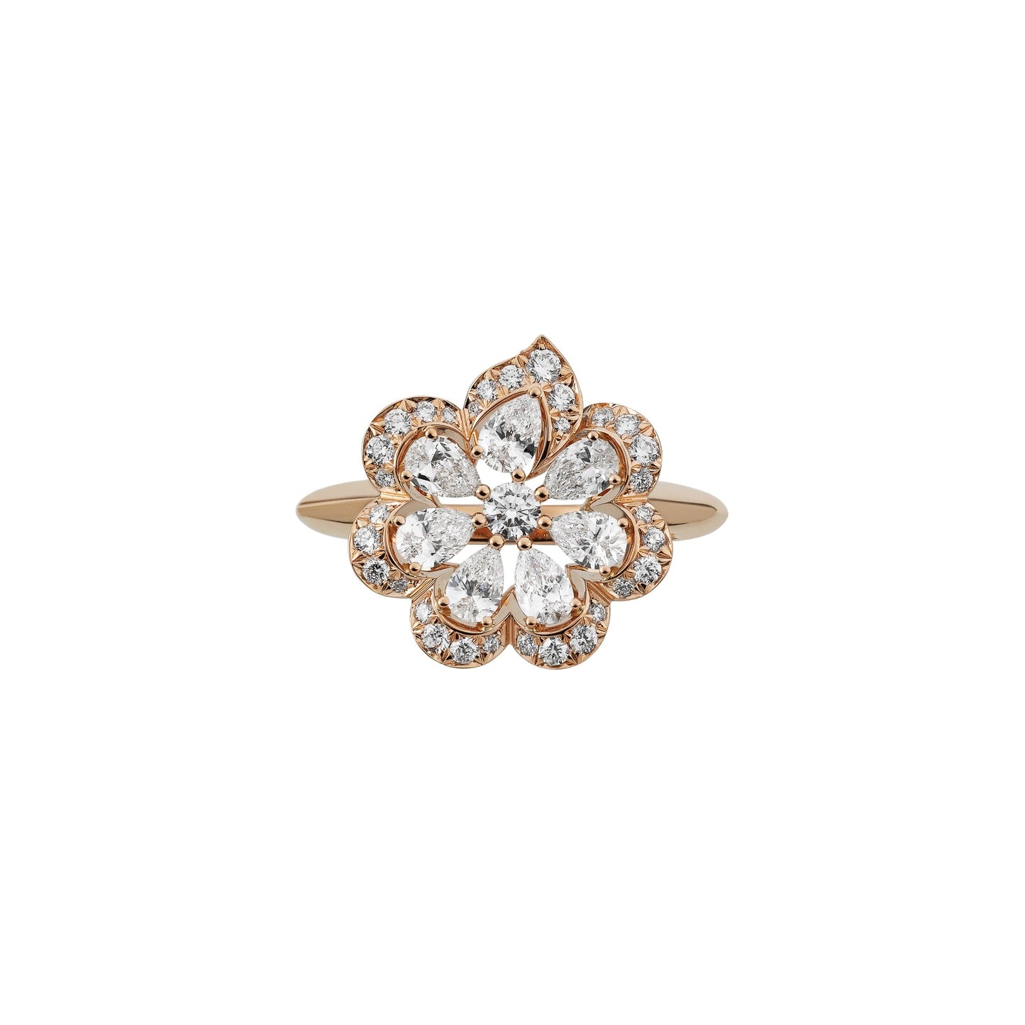 PRECIOUS LACE MINI-FROU-FROU RING, ETHICAL ROSE GOLD, DIAMONDS 828347-5010